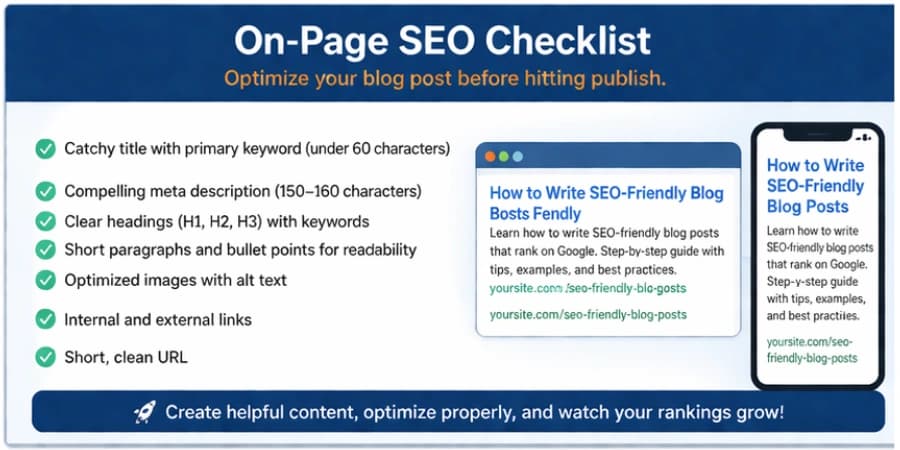 seo friendly blog on page seo