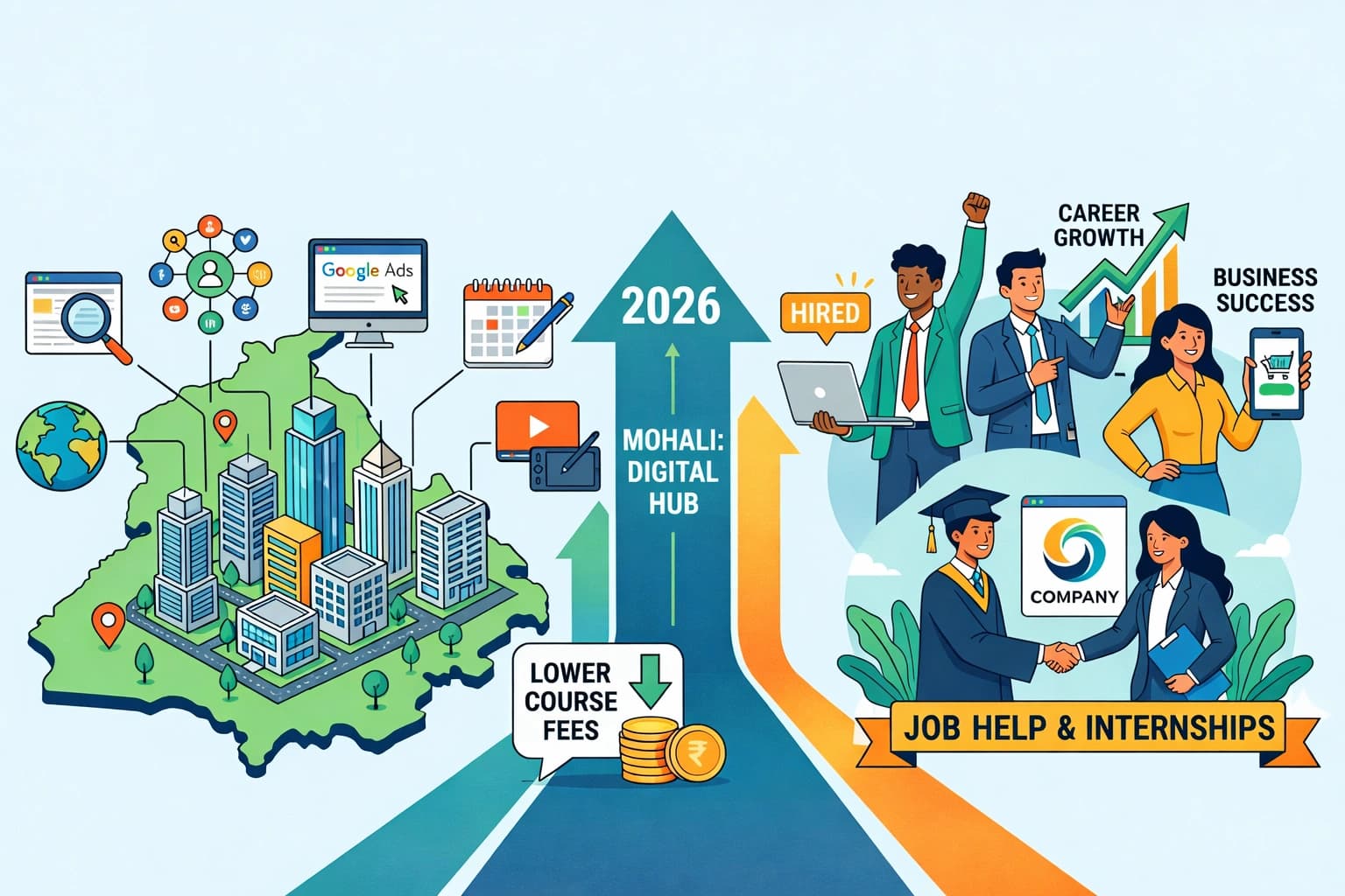 Why choose a Digital Marketing Course in Mohali (2026): Fees, Career, Jobs