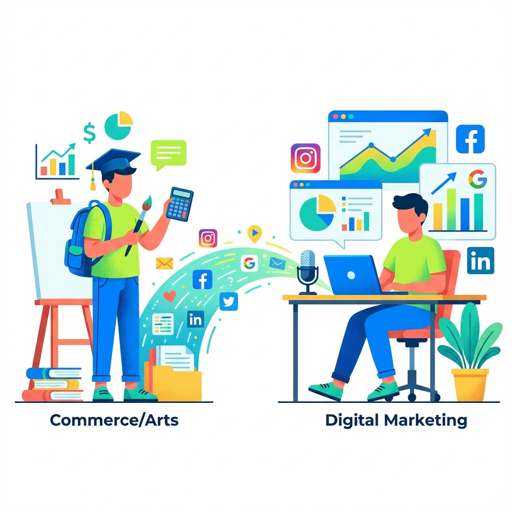 Digital Marketing After 12th: Why It Is the Best Career Option for Commerce & Arts Students