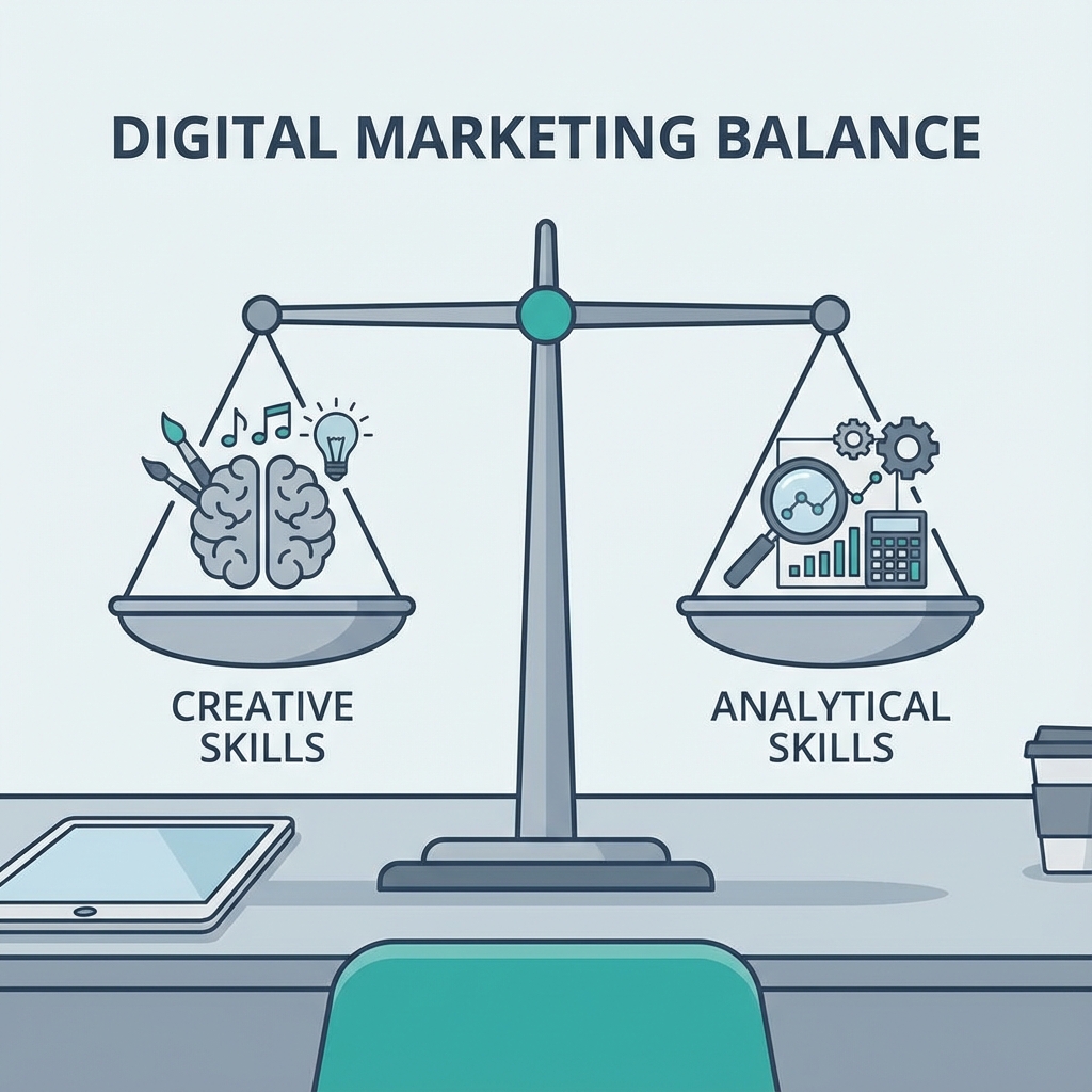 Comparison of Creative and Analytical Skills in Digital Marketing
