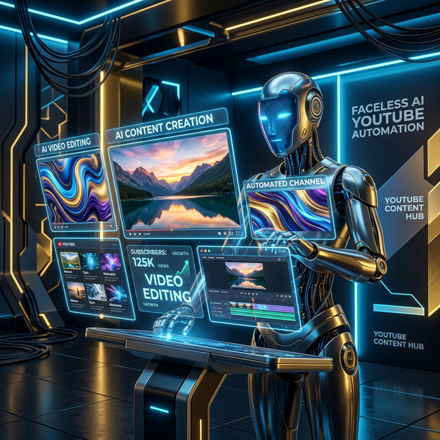 Professional Faceless YouTube Automation using AI Content Creation Tools